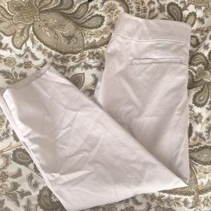 LOFT khaki crop pencil pant